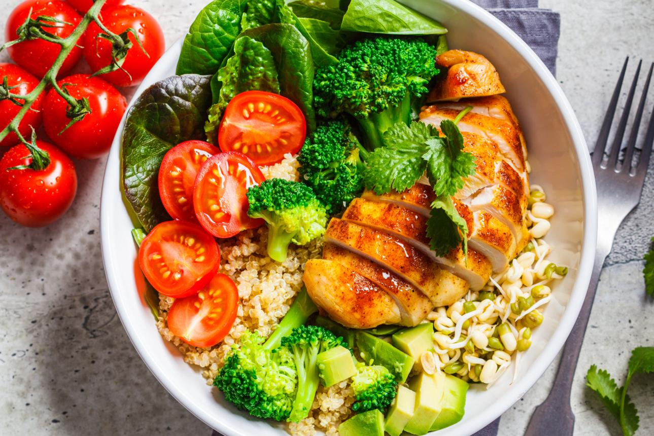 Grilled Chicken Quinoa Bowl
