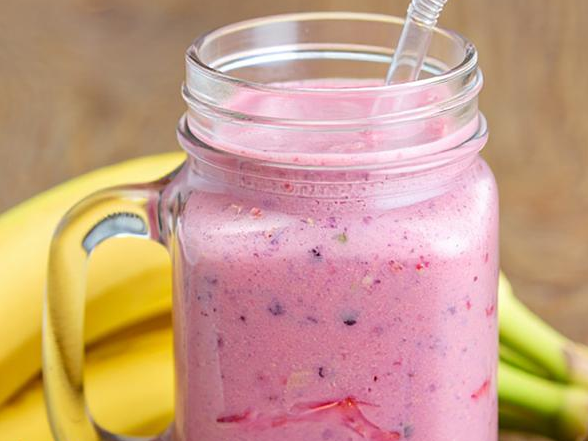 Strawberry Banana Protein Smoothie