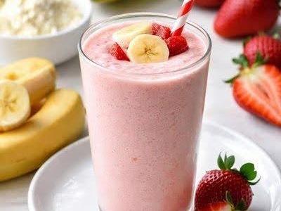 Strawberry Banana Protein Smoothie